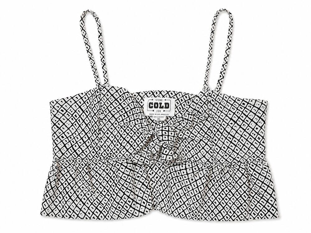 Stone Cold Fox Quixote M/L TieFront Halter Top Boho Festival